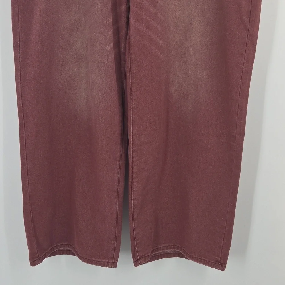 Mens Red Wide Leg Skater Jeans NWT